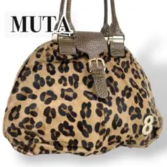 とっても可愛いmuta 8バック　ハラコ　本革　クロコ型押し muta - ムータ No.8 型押しクロコダイル スパンコール バッグの通販 by