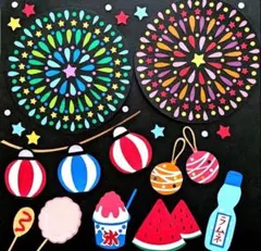 夏祭り 壁面飾り 花火大会のサムネイル