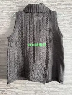タートルネック ニットベスト Mサイズ
