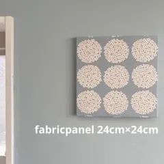 ファブリックパネル　フラワードット　ブルー　24cm