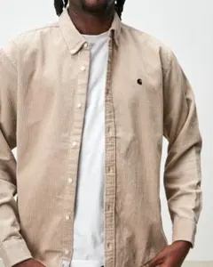 カーハート コーデュロイ 中厚手 ボタンダウンシャツ 極美品