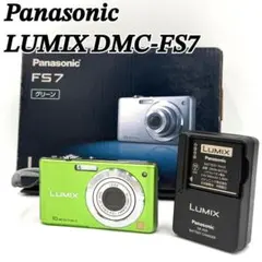 動作品✨ Panasonic LUMIX DMC-FS7 グリーン デジカメ