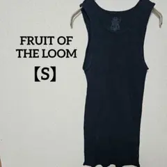 FRUIT OF THE LOOM【S】ブラックタンクトップ 丈が長いのが特徴的のサムネイル