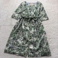 Sybilla シビラ　花柄刺繍ワンピース　ボタニカル　春夏