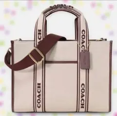 新作COACH大容量34cmコーチカーゴトートバッグ.オフホワイト