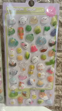 【新品】シマエナガ　ボンボンドロップシール