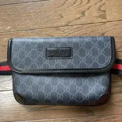 GUCCI GGパターン ブラックバッグ