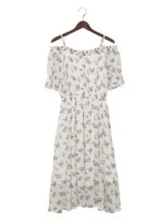 INGNI 花柄シフォンワンピース