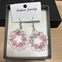 s*u様 タティングレース ピアス