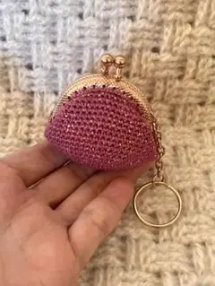 ハンドメイド がま口 キーホルダー