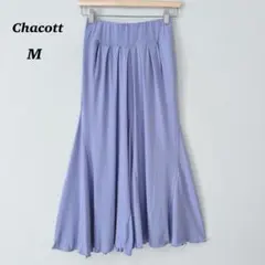 ▽Chacott チャコット　社交ダンススカート　フレア　パープル　ウエストゴム