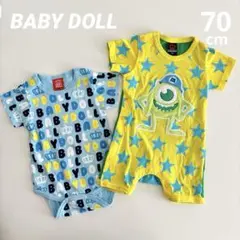 BABYDOLL ベビードール　ロンパース　カバーオール　マイク　70