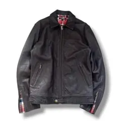 ポールスミス　R.NEWBOLD ダークブラウン レザージャケット Paul Smith - ショット R.NEWBOLD レザージャケットブラウン Mサイズの