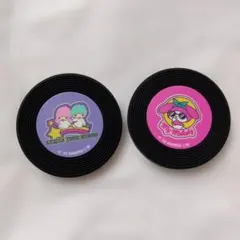 마이멜로디 키키라라 리틀 트윈 스타즈 레코드 스타일 고무 자석