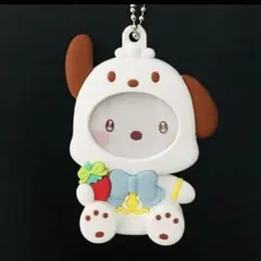 ♡サンリオ＊いちご新聞50周年記念 フォトバッジ付きマスコット　ポチャッコ♡