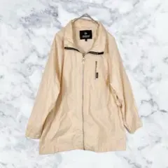 ダンロップオレンジチェック総柄マウンテンパーカードロストゆったりゆるだぼ1703