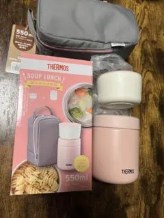THERMOS 保温弁当箱 550ml 真空断熱スープ￼ランチセット