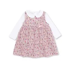 BeBe 花柄ワンピース 80