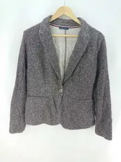 TOMMY HILFIGER テーラードジャケット ニット素材 パープル系のサムネイル