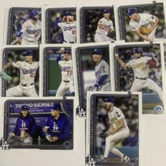 topps update ドジャース　10枚