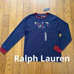 【新品】Ralph LaurenロゴパッチワークロングTシャツ　M
