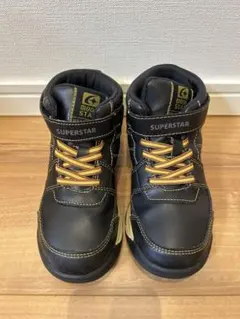 【スニーカー/雪対応】19cm　ハイカット　黒　ムーンスター防水