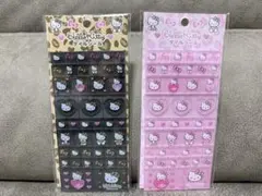 【正規品新品未開封】ハローキティ タイルシール ピンク 2点セット ヒョウ柄