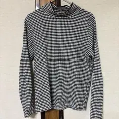 chocola raffine チェック柄タートルネック長袖