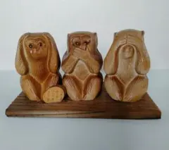 ②★ 赤寿山石 ★ 見ざる　言わざる　聞かざる★ 三猿★骨董品★三匹★お着物★ Amazon.co.jp: 三猿 猿 置物 3匹の猿 見ざる 聞かざる 言わざる