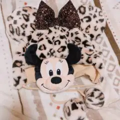 ミニー ファンキャップ ヒョウ柄