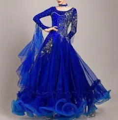 新色 社交ダンスドレス モダンダンス ホワイト レッド 華やかな オーダーメイド