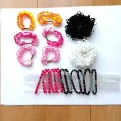 カラフルヘアゴム　シュシュ　20個セット