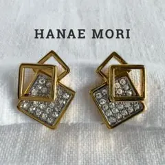 HANAE MORI ビジュー ゴールド イヤリング E502のサムネイル