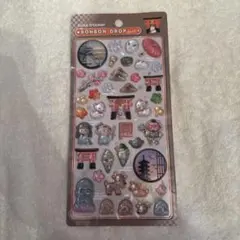 正規品　ボンボンドロップシール　和柄　古都めぐり