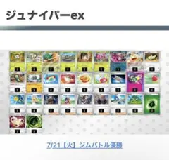 ジュナイパーexデッキ ニャースex 7/21ジムバトル優勝のサムネイル