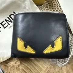 FENDI 二つ折り財布 黒/赤 目デザインのサムネイル