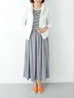 URBAN RESEARCH DOORS / カットソーギャザーロングスカート