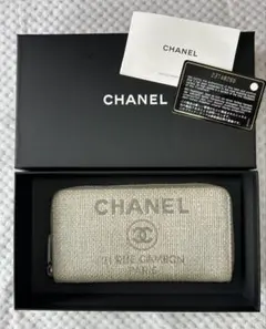 正規店購入品 CHANEL ドーヴィル 長財布 グレー - メルカリ