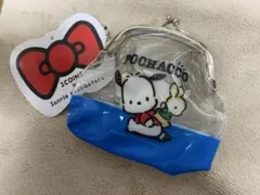 サンリオ スリーコインズ コラボ ポチャッコ がま口ポーチ