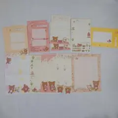 サンエックス リラックマ 便箋8枚 封筒11枚 計19枚 おすそ分け 折れあり