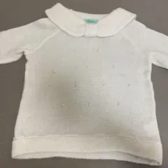 リンジー　Lindsay 白　ニット　パール