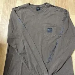HUF ブラウン 長袖カットソー M