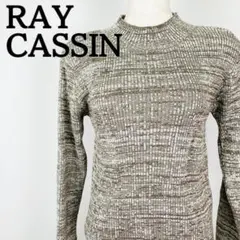 Ray Cassin レイカズン ハイネック リブニット 長袖 ブラウン Fのサムネイル