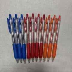 【新品】ボールペン 10本セット 青 赤 オレンジ