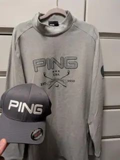 【美品】PING　モックネック３L　キャップ