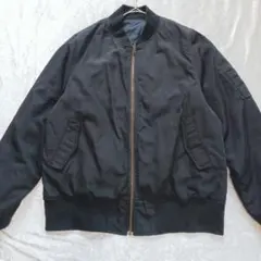 バックナンバー リバーシブル ＭＡ－１紺 黒 ボンバージャケット