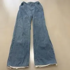 coca キッズ 長ズボン デニムパンツ レース ライトブルー 150cmのサムネイル