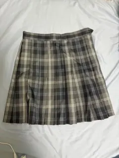 グレー系 青系 チェック柄 スクールスカート プリーツスカート