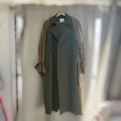 MURUA オリーブ ダブルブレスト ロングコートのサムネイル
