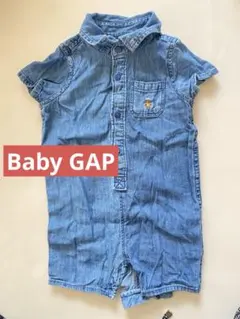 あ*様 baby GAPデニムロンパース 6-12ヶ月
